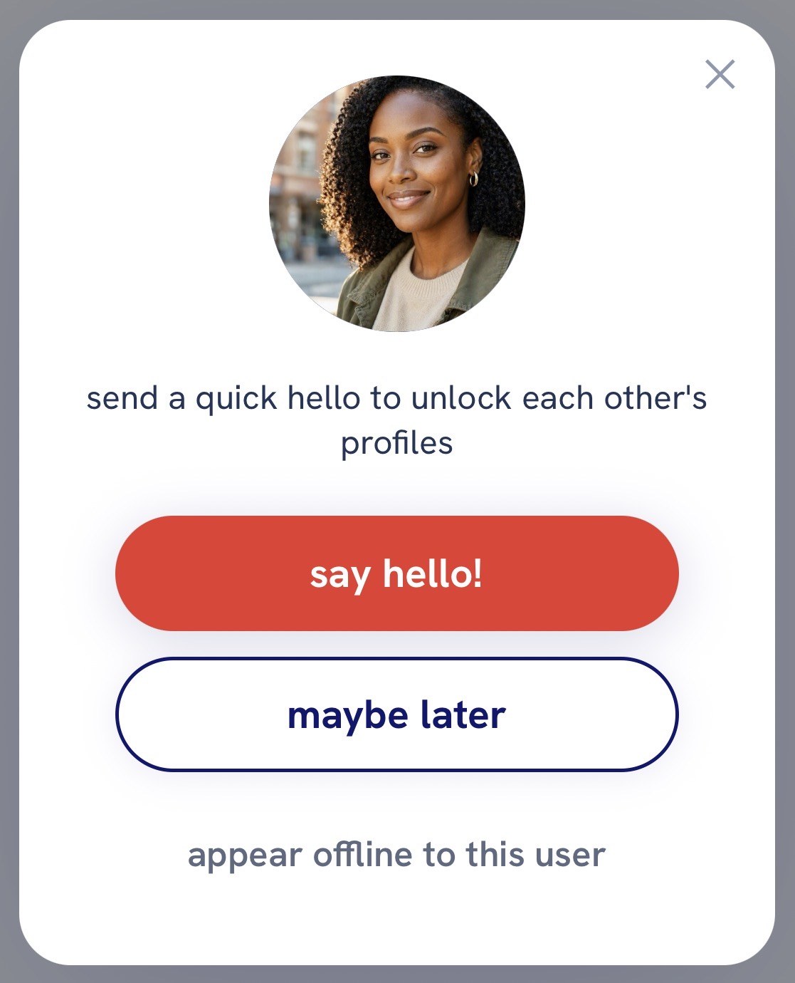 nprsn 'say hello!' popup